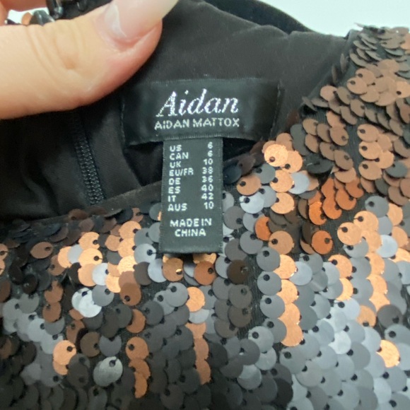 Multi Color Sequin Mini Dress - Picture 2 of 7